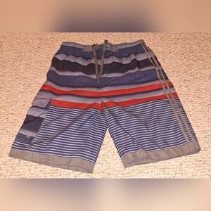 BN New Starting Point Men Swim Trunk Shorts Large Blue Lined Drawstring.